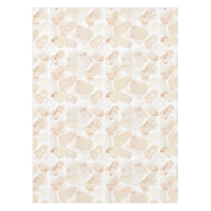 Sun-Bleached Coastal Blooms - Abstract Watercolor Tablecloth