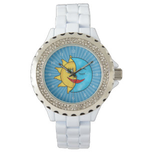 Sun Blue Moon Celestial theme Watch