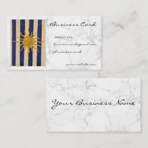 Sun & Blue Striped BusinessCard Granite Background Business Card