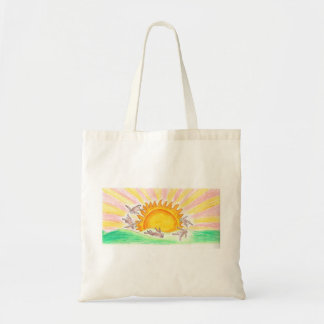 Sun bunny budget tote bag