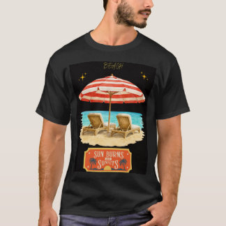 sun burns summer beach  T-Shirt