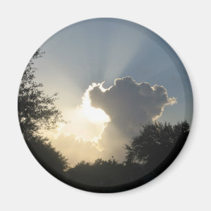 Sun Burst Through the CloudsMagnet Magnet