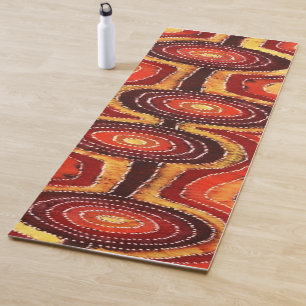Sun Camp Aboriginal Art Yoga Mat