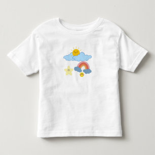 "Sun, Clouds, and Rainbow Fun" Toddler T-Shirt