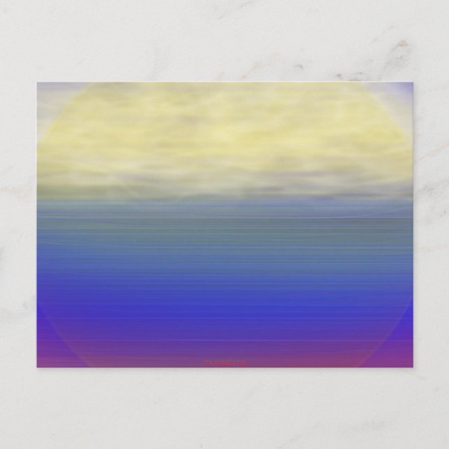 Sun clouds waves postcard (Front)