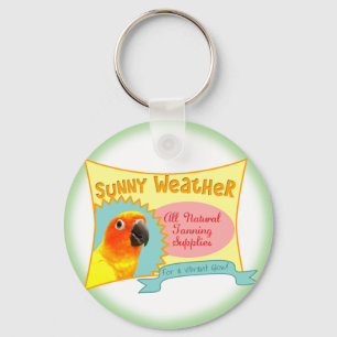 Sun Conure Advertisement Keychain