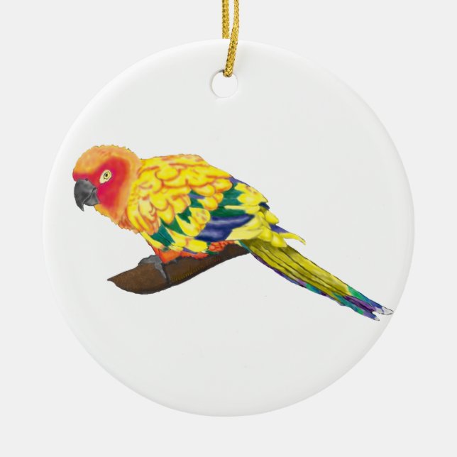 Sun Conure Ornament (Front)