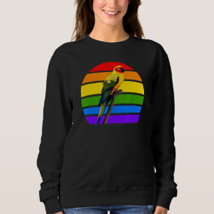 Sun Conure Rainbow Bird Birdwatcher Diversity Bird Sweatshirt
