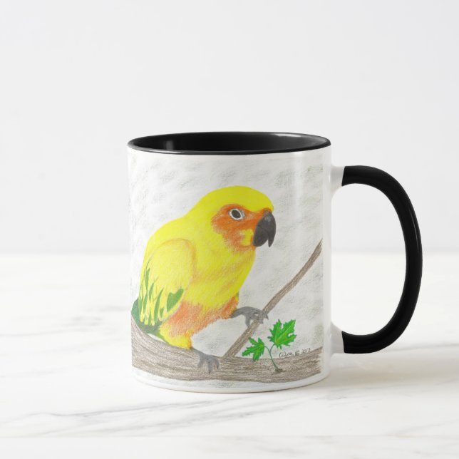 Sun Conure Ringer Mug (Right)