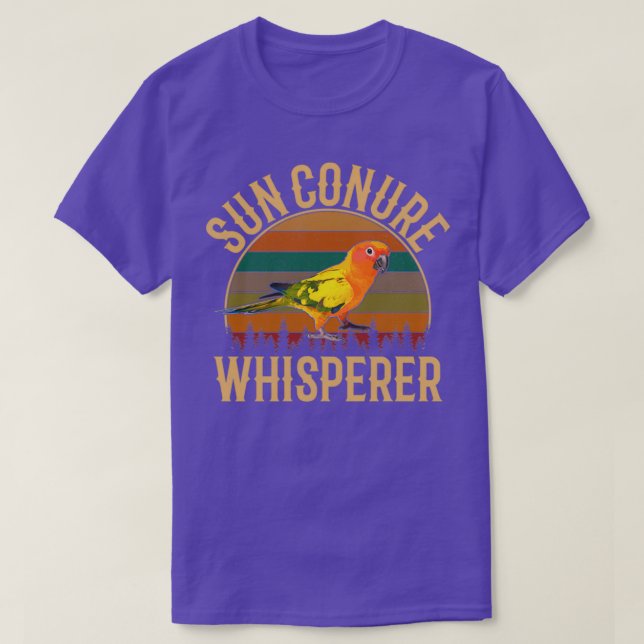 Sun Conure Whisperer parrot sun conure 1 T-Shirt (Design Front)