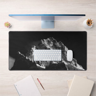 Sun covered mountain desk mat