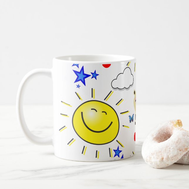 Sun Cow Stars Mug (With Donut)