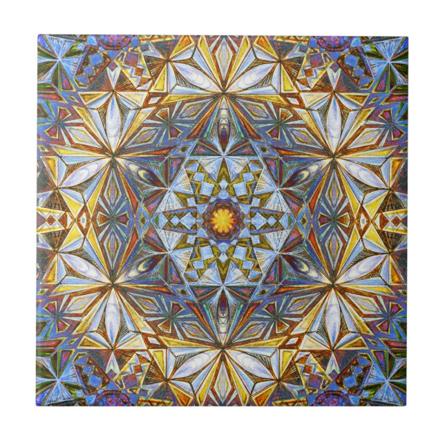 Sun Crystal  Ceramic Tile (Front)