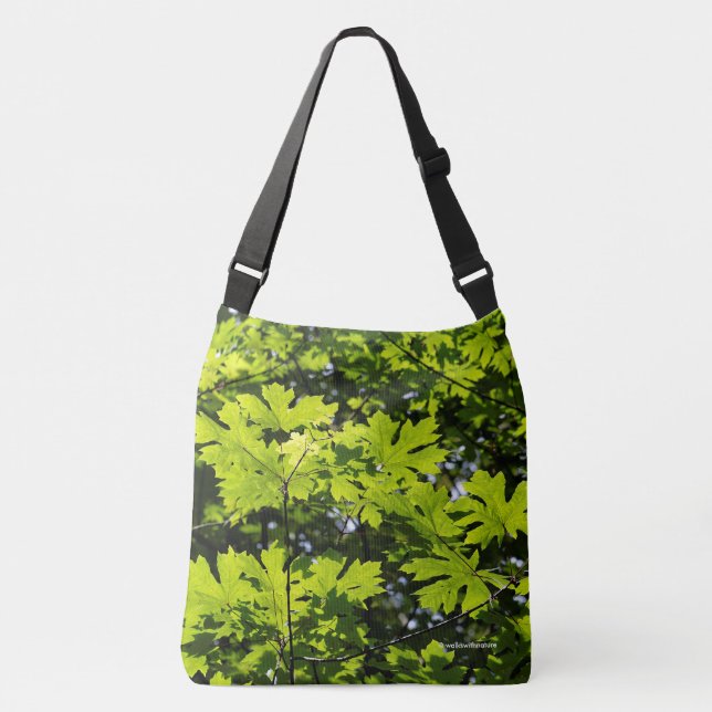 Sun-Dappled Leaves in the Forest Crossbody Bag (Front)