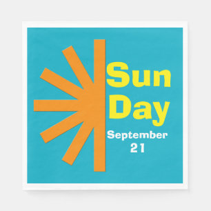 Sun Day For Solar Energy Napkin