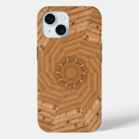 Sun Deck - Light Wooden Pinwheel Swirl