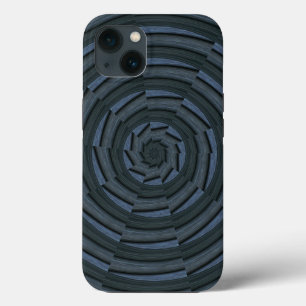 Sun Deck - Midnight Wooden Sunburst iPhone 13 Case