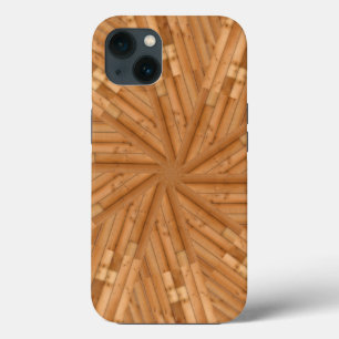 Sun Deck - Wooden Sunburst Mosaic iPhone 13 Case