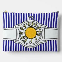 Sun Dial Wristwatch Blue Stripes