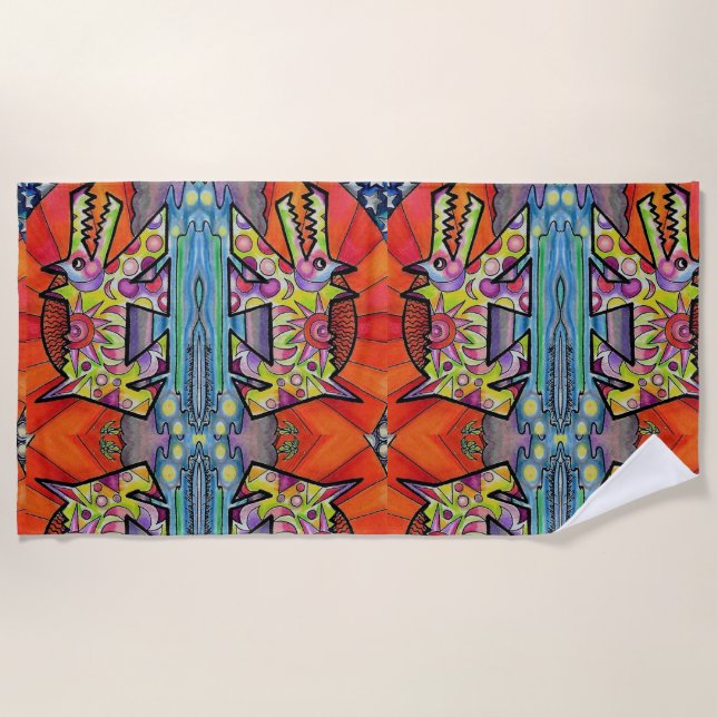 Sun Dog Beach Towel (Front)
