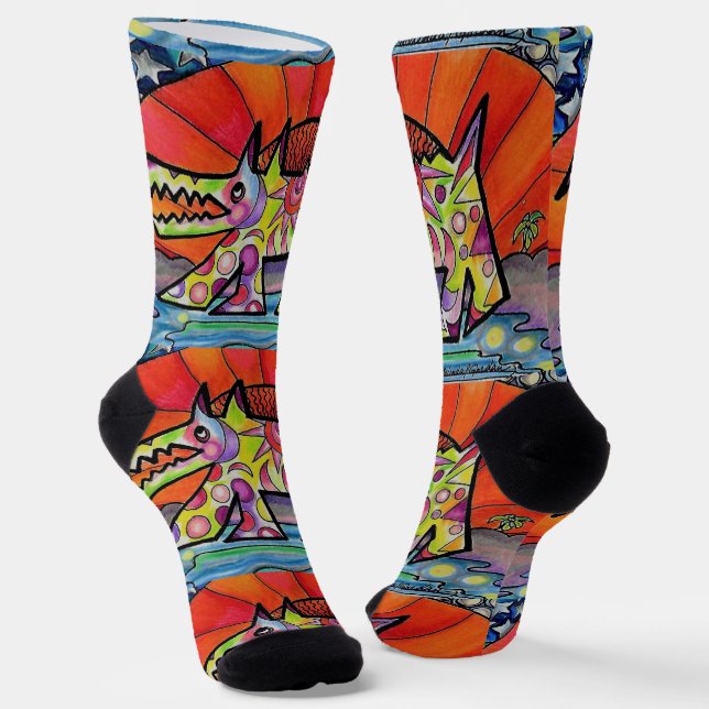 Sun Dog Socks (Angled)