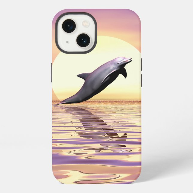 Sun Dolphin iPhone Case (Back)