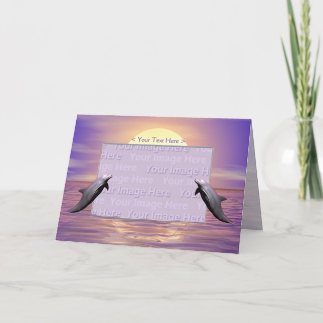 Sun Dolphins Photo Card (Front)