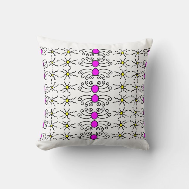 Sun Doodle Art Cushion (Front)