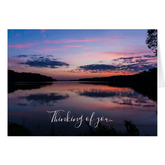 Sun Down At Fellows Thinking Of You Card (Front Horizontal)