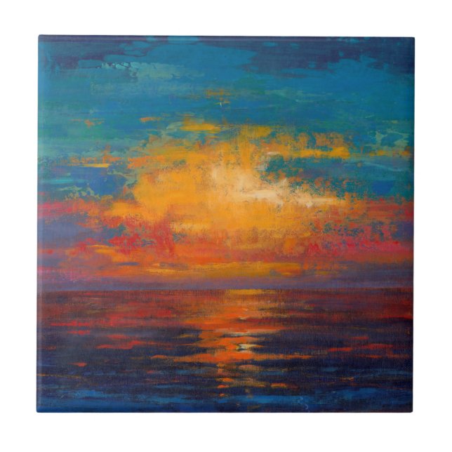 Sun Down II Ceramic Tile (Front)