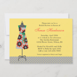 Sun Dress Bridal Shower Invitation