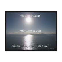 Sun Earth Water Postcard - FLat Earth Meme