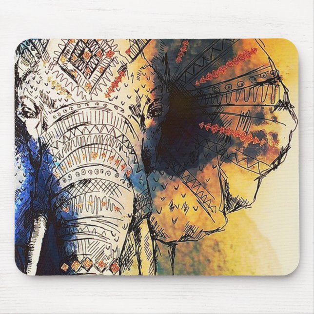 Sun Elephant Mousepad (Front)