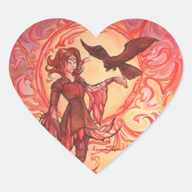Sun Elf Heart Sticker (Front)