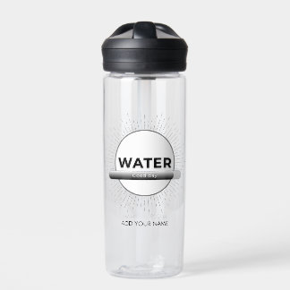 Sun Energy Water Quote | Custom Name Water Bottle