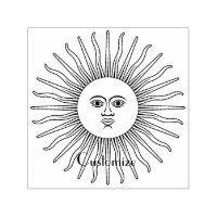 Sun face Art Illustration Thunder_Cove