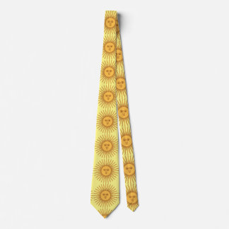Sun face Art Illustration Thunder_Cove Tie