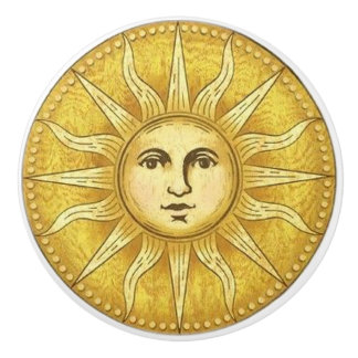 Sun Face Door or Drawer Pull