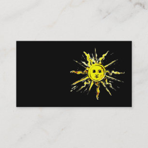 sun face - lost book of nostradamus business card