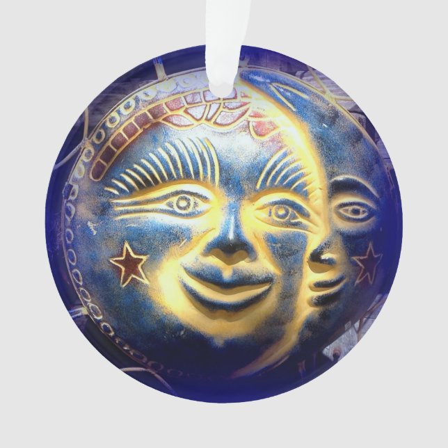 sun face/ moon face ornament (Front)