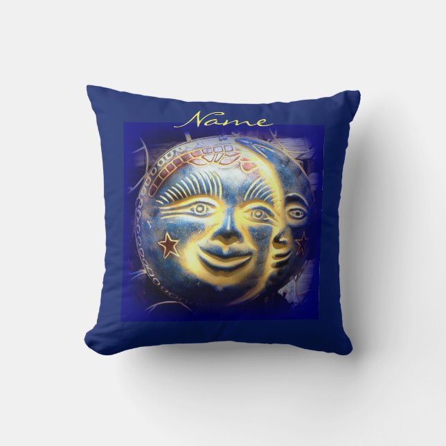 sun face/ moon face Thunder_Cove Cushion (Front)