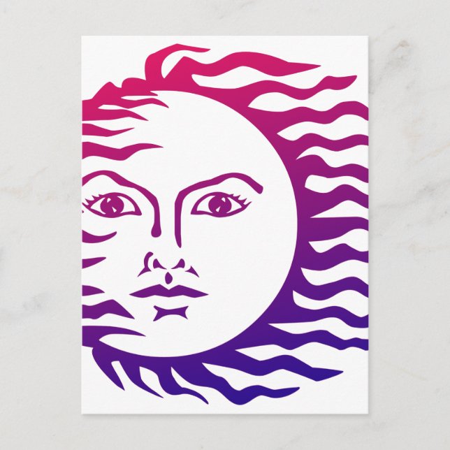 Sun Face Postcard (Front)