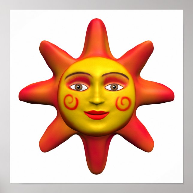 Sun face poster (Front)