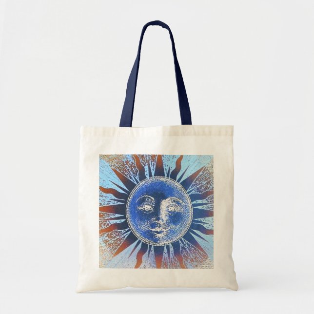 Sun Face Tote Bag (Front)