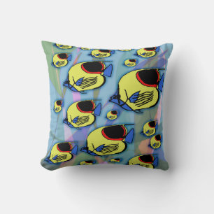 Sun Fish & Seaweed Cushion