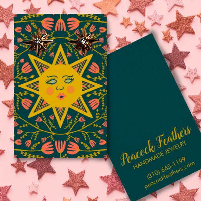 Sun & Floral Earring Necklace Jewellery Display Ca (Creator Uploaded)