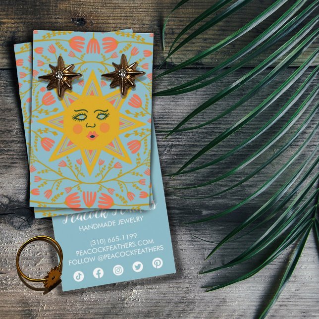 Sun & Floral Earring Necklace Jewellery Display Ca (Creator Uploaded)
