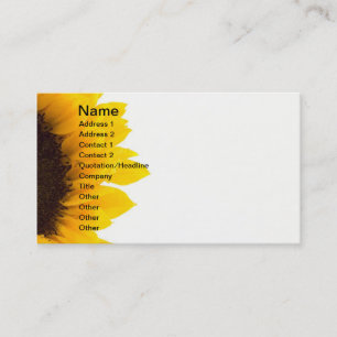 Sun flower business card