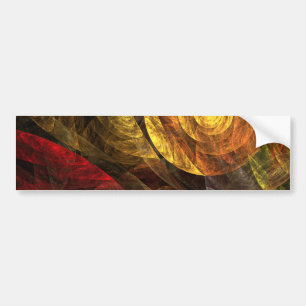 Sun Flower Floral Modern Abstract Art Pattern Bumper Sticker