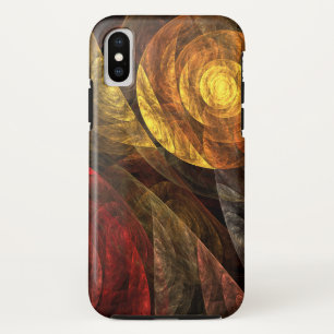 Sun Flower Floral Modern Abstract Art Pattern iPhone X Case